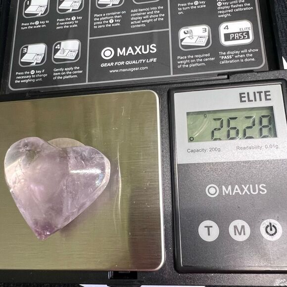 Amethyst Crystal‎ Heart Carving (10) - Picture 10 of 10